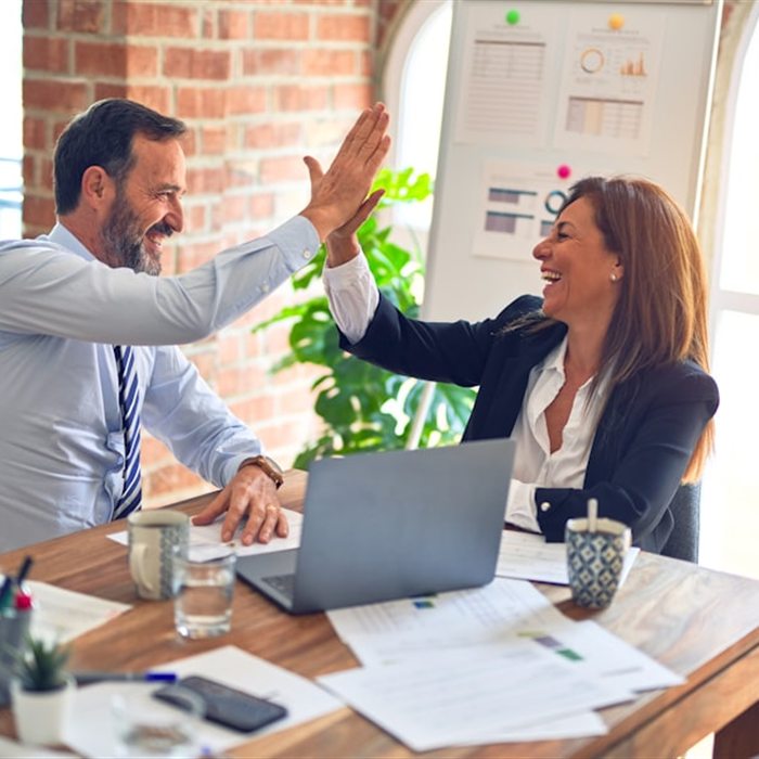 Professionals collaborating in a modern Lagos office